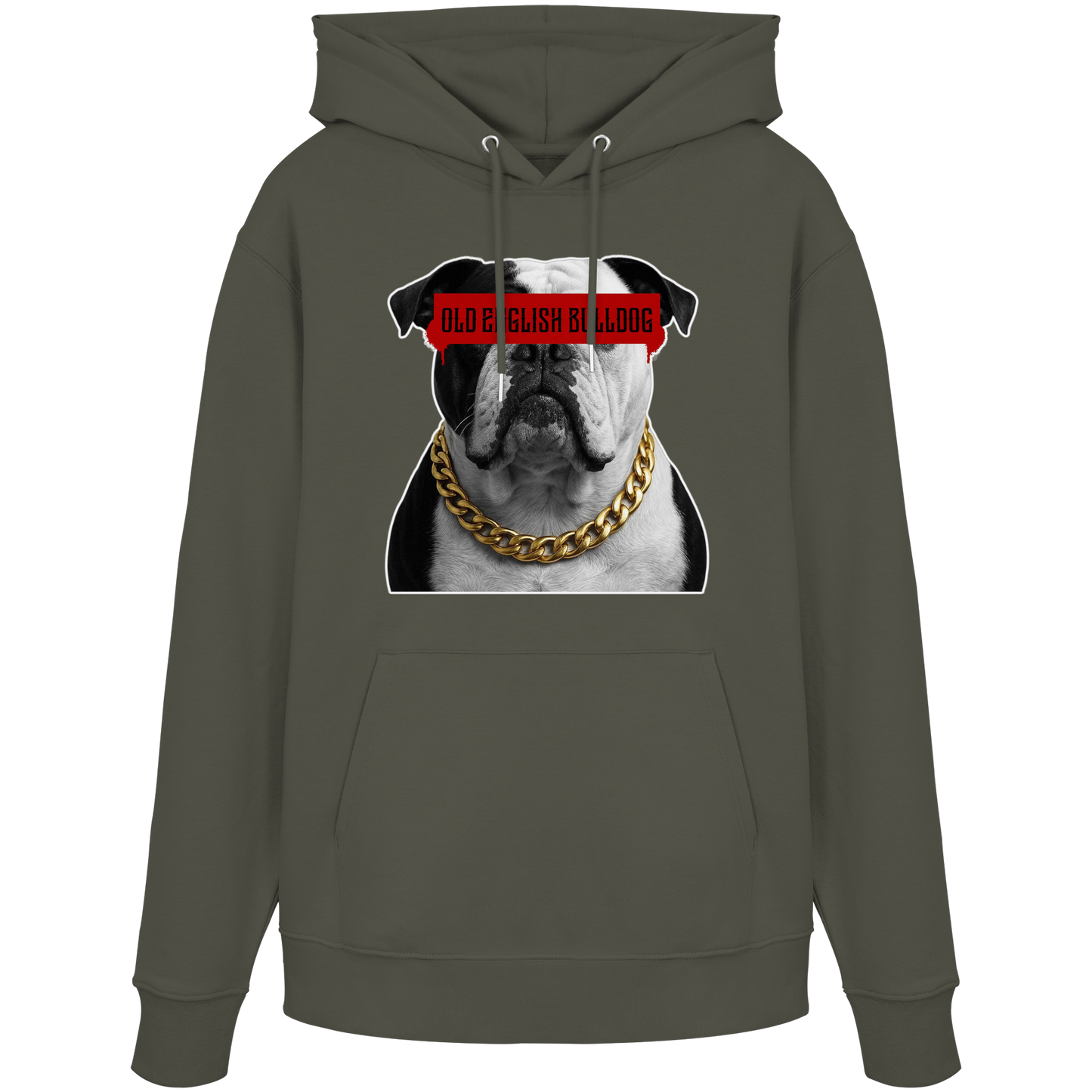 Hoodie Censored Old English Bulldog
