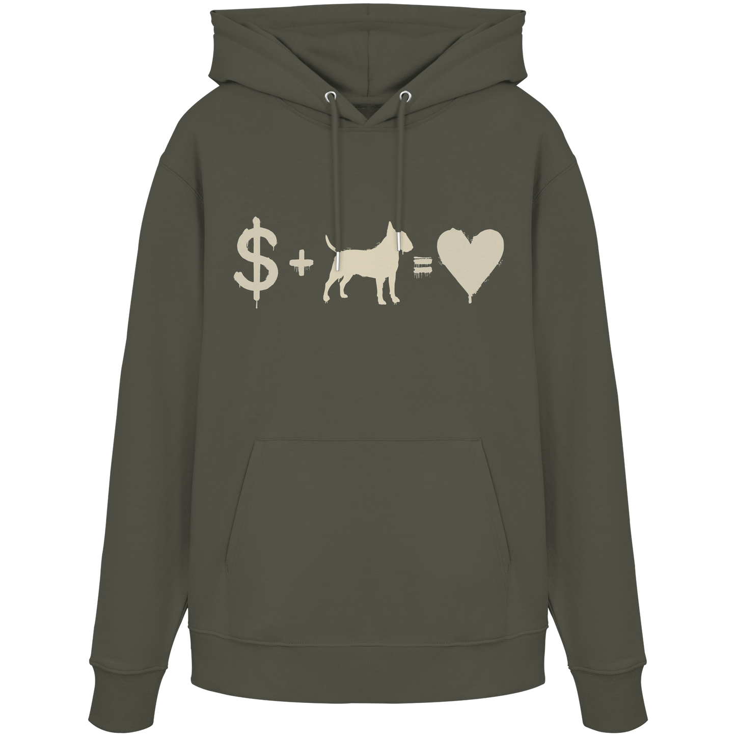 Hoodie $ + Bullterrier = Love
