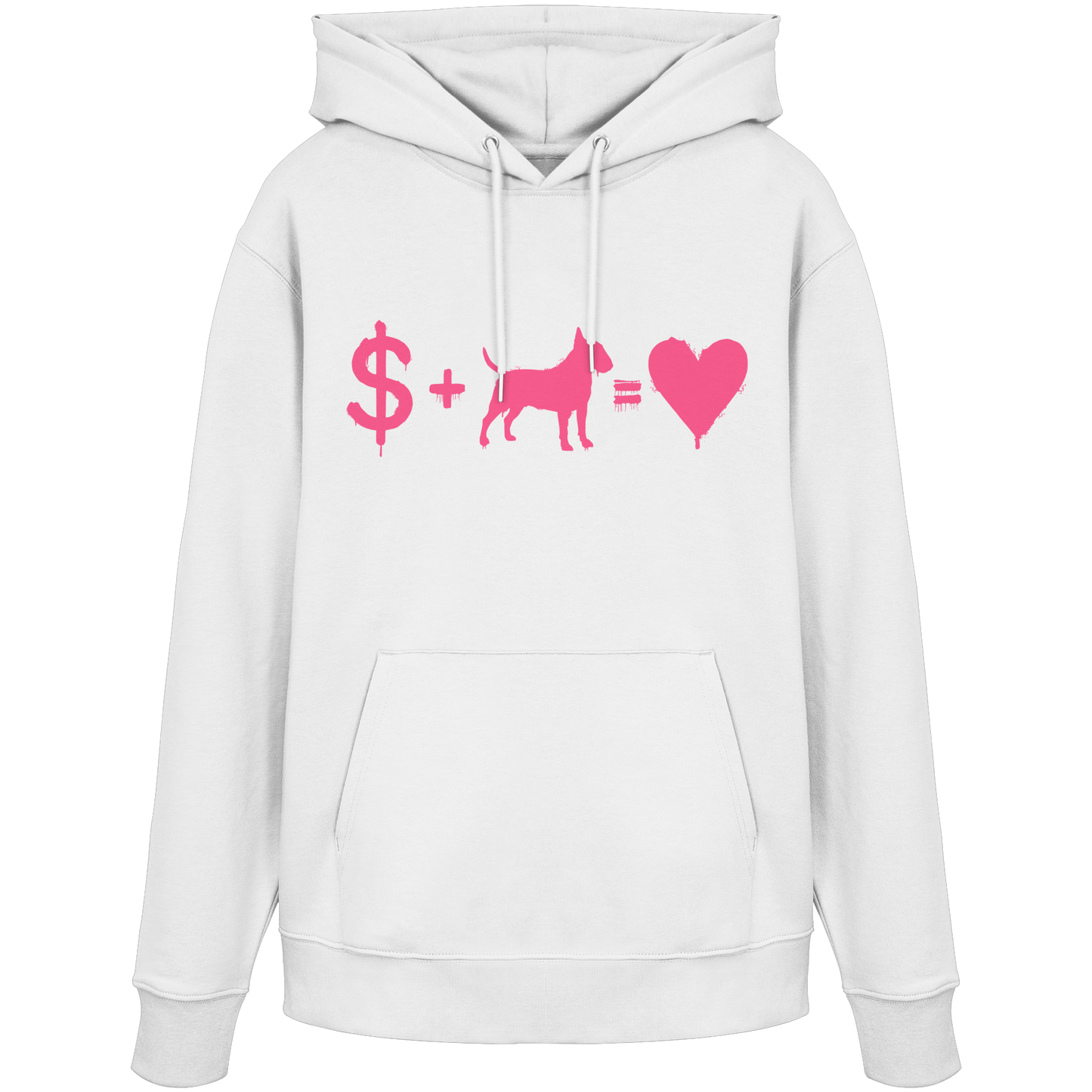 Hoodie $ + Bullterrier = Love